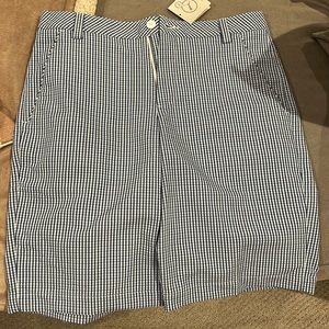 Brand New (w/tag) Puma Golf short Gingham Blue 11in inseam & 10width (see photo)
